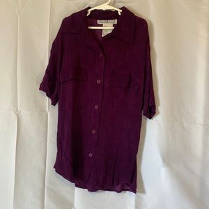 Deep violet DRESS BARN blouse size Small 100% Rayon